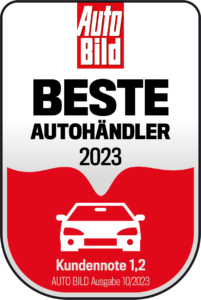 Auszeichnung "Beste Autohändler 2023" Auto Bild mit Kundennote 1,2